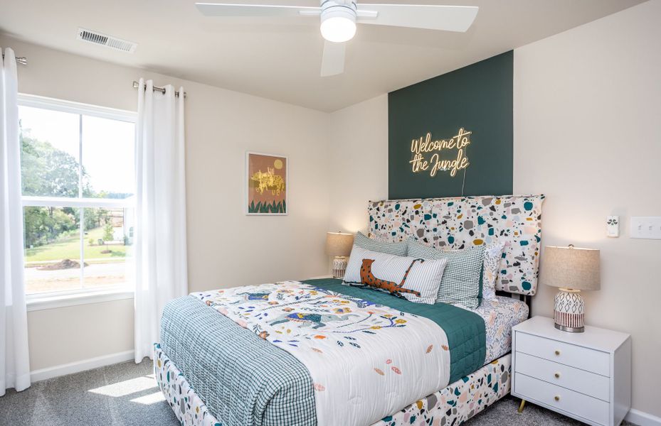 Furnished interior view inside a new home in Exchange at 401, Raleigh (Image 13).
