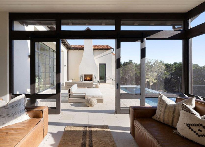 Exterior details and patio area of a home in , Austin (Image 20).