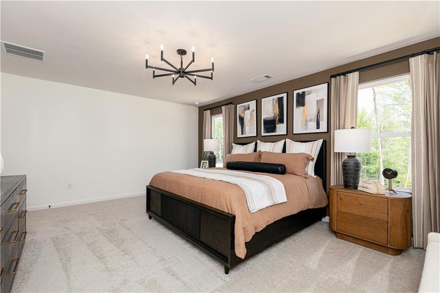 Furnished interior view inside a new home in Riverside Ridge, Lawrenceville (Image 17). Furnished interior view inside a new home in Riverside Ridge, Lawrenceville (Image 17).