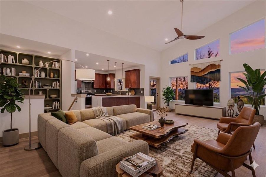 Furnished interior view inside a new home in , Ellijay (Image 13).