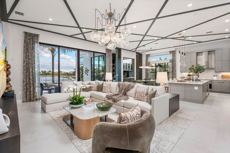 Representative furnished interior of a home built from the Solaris by GL Homes in Apex at Avenir, Palm Beach Gardens (Image 11). Representative furnished interior of a home built from the Solaris by GL Homes in Apex at Avenir, Palm Beach Gardens (Image 11).