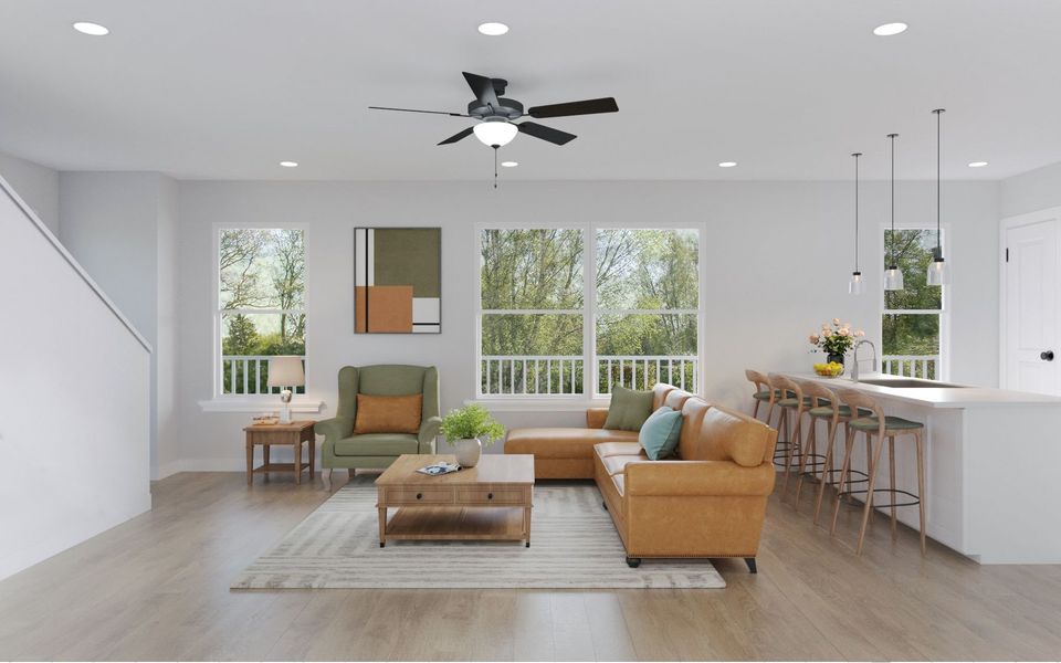 Representative furnished interior of a home built from the Banyan by Red Cedar Homes in Sadler Village, Charlotte (Image 5). Representative furnished interior of a home built from the Banyan by Red Cedar Homes in Sadler Village, Charlotte (Image 5).