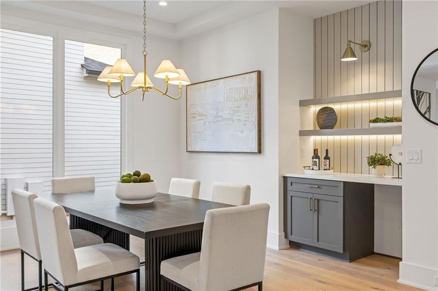 Furnished interior view inside a new home in , Chamblee (Image 11).