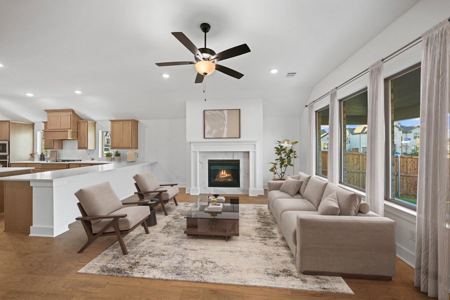 Furnished interior view inside a new home in Edgewater, Fate (Image 17).