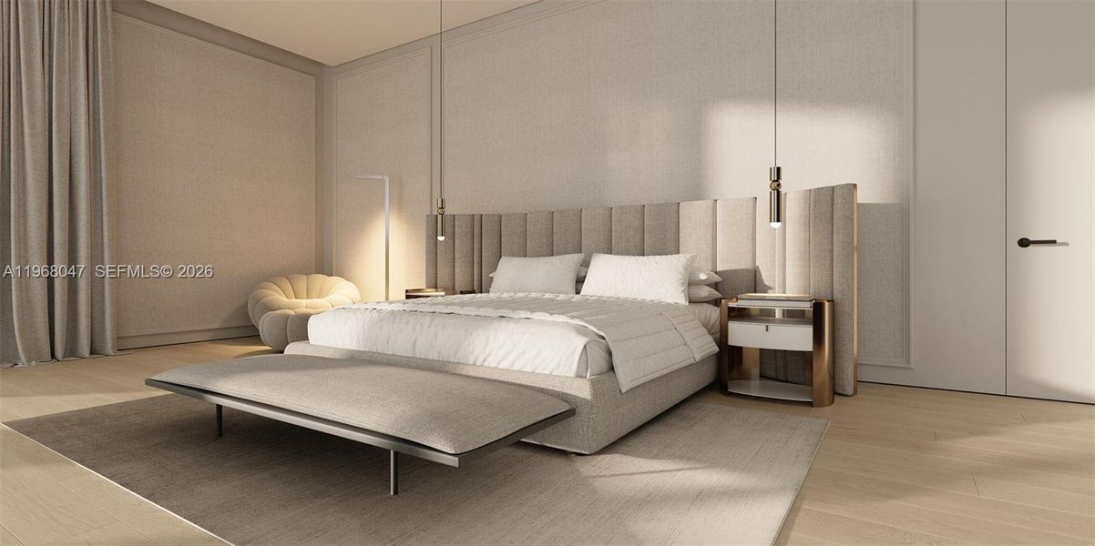 Furnished interior view inside a new home in , Miami (Image 4). Furnished interior view inside a new home in , Miami (Image 4).