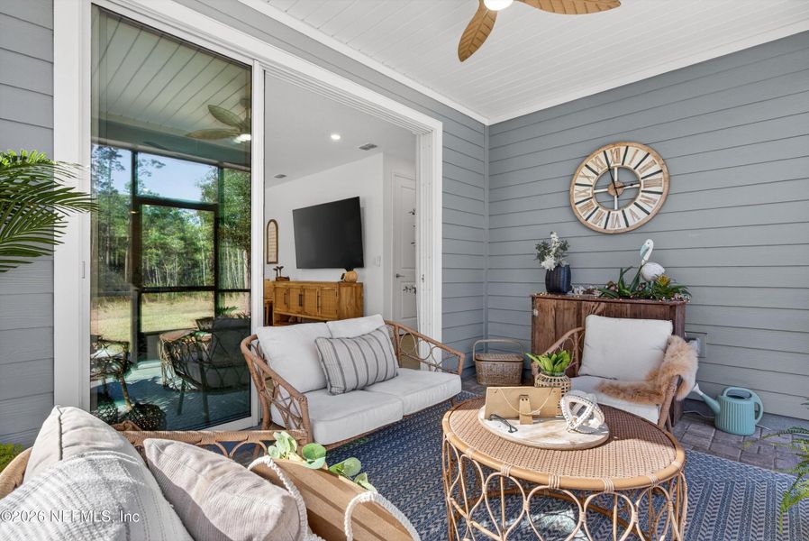 Exterior details and patio area of a home in , St. Johns (Image 4). Exterior details and patio area of a home in , St. Johns (Image 4).