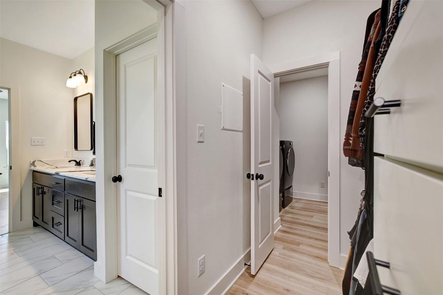 Furnished interior view inside a new home in , Iola (Image 26).