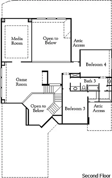 2D floor plan layout of this home in Valencia, Manvel, TX (Image 3).