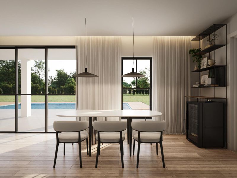 Furnished interior view inside a new home in , Loxahatchee (Image 13).