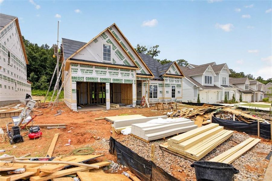 In-progress construction of a new home in , Statham, GA (Image 11). In-progress construction of a new home in , Statham, GA (Image 11).