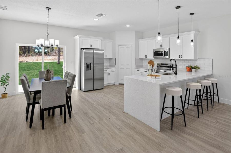 Furnished interior view inside a new home in , Citrus Springs (Image 6).