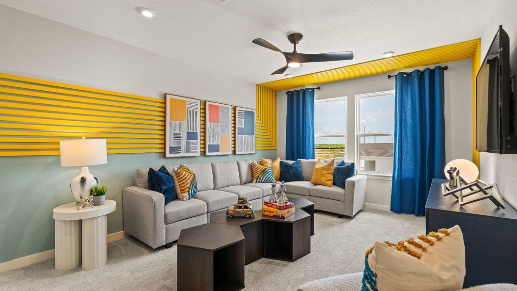 Representative furnished interior of a home built from the Highbourne by DRB Homes in Willowbrook North, Winter Haven (Image 40).