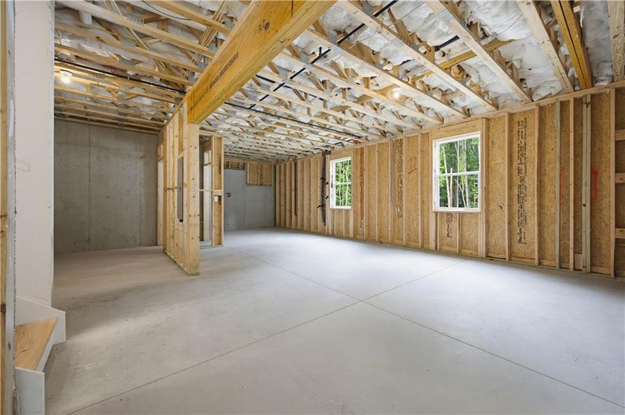 In-progress construction of a new home in , Cumming, GA (Image 46).
