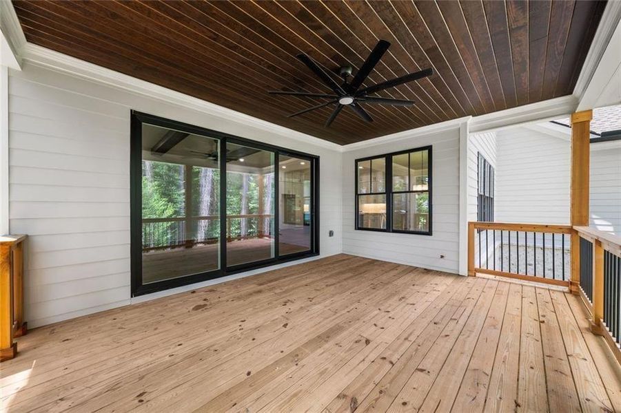 Exterior details and patio area of a home in , Atlanta (Image 31).