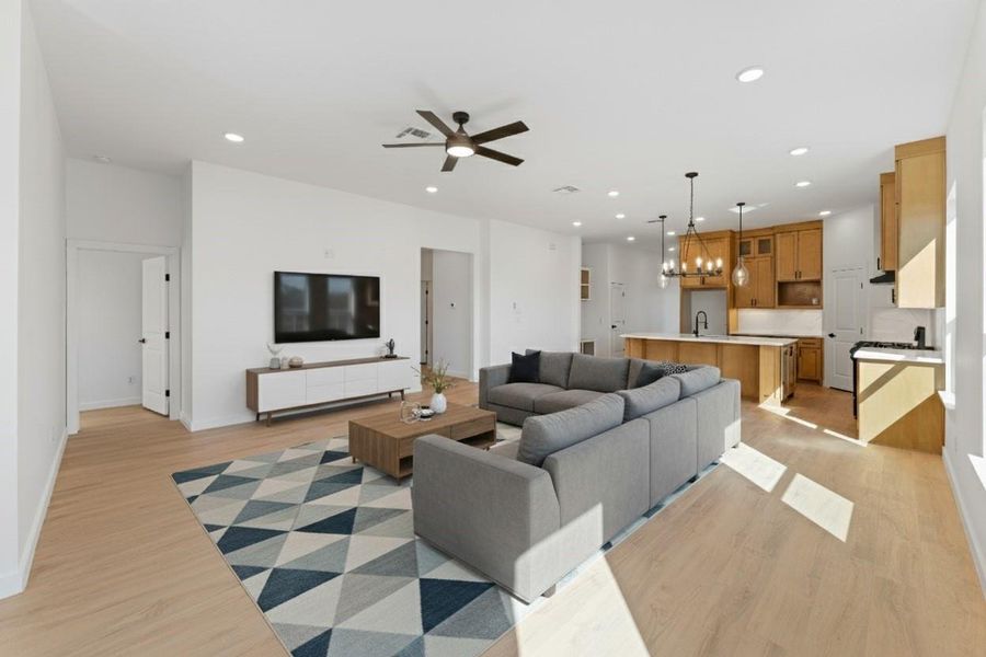 Furnished interior view inside a new home in , Houston (Image 12). Furnished interior view inside a new home in , Houston (Image 12).