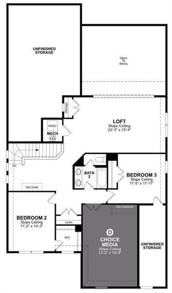 Beazer Homes Spiritas Ranch Blackburn Floorplan.