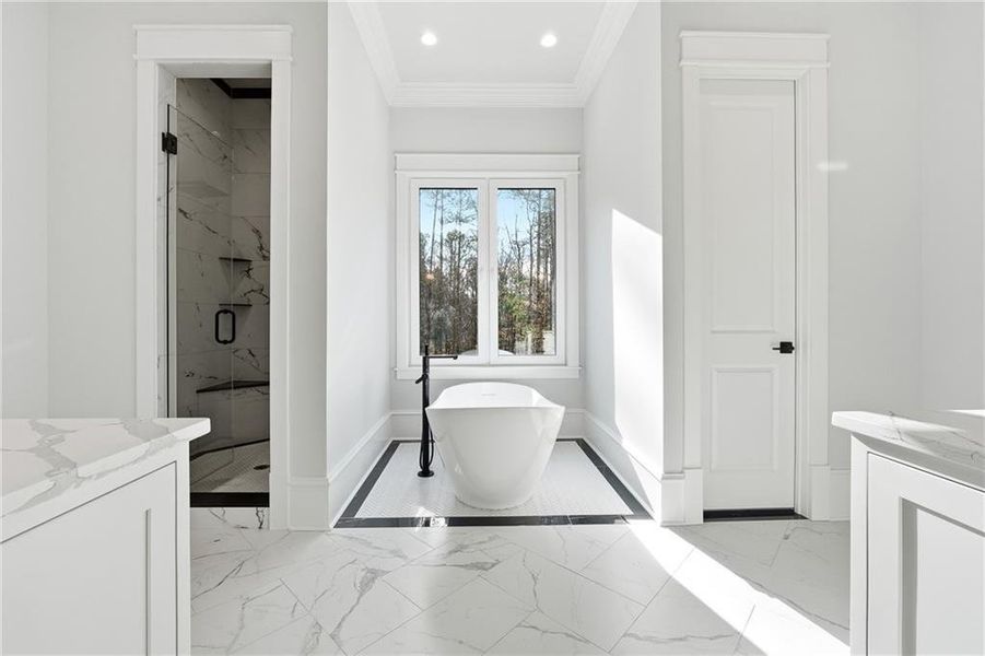 Furnished interior view inside a new home in , Roswell (Image 14).