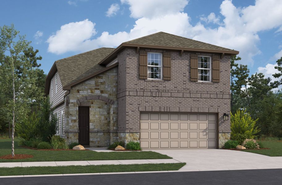 Representative exterior photo of a completed home built from the Wallace by Beazer Homes in Veranda, San Antonio, TX (Image 2).