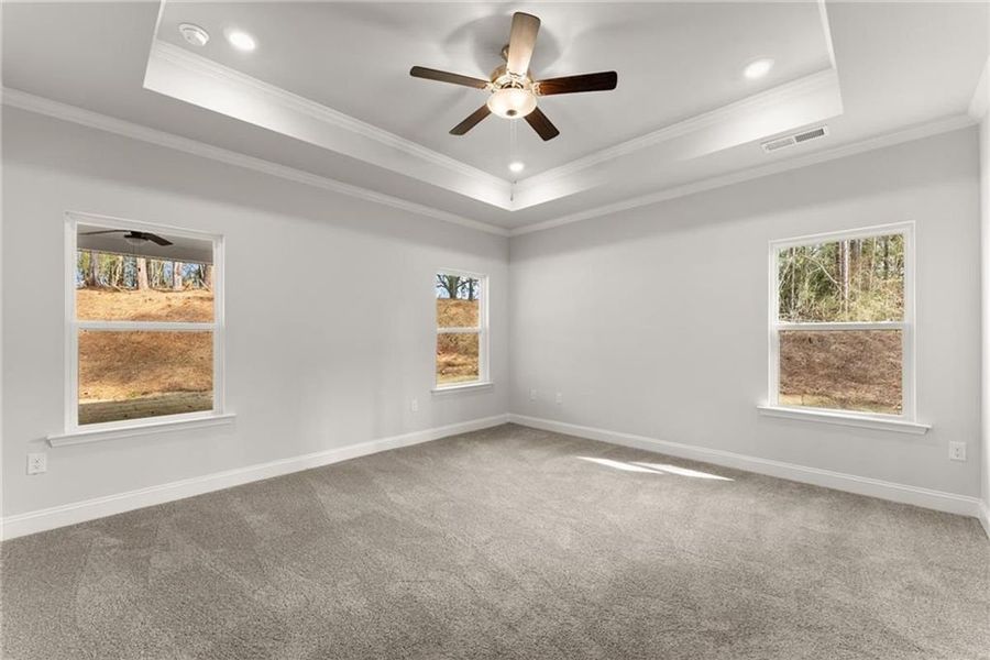 Spacious, unfurnished interior of a new home in Wood Creek Landing, Leland (Image 22).