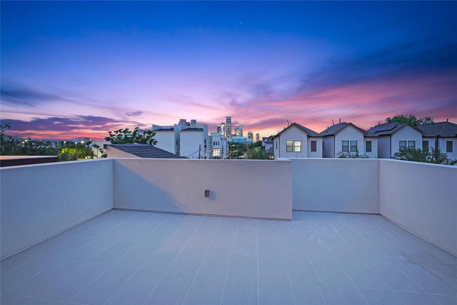 Exterior details and patio area of a home in , Houston (Image 38).
