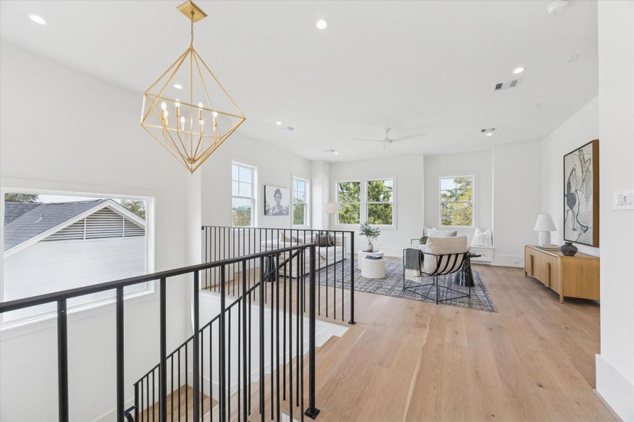 Furnished interior view inside a new home in , Houston (Image 11).