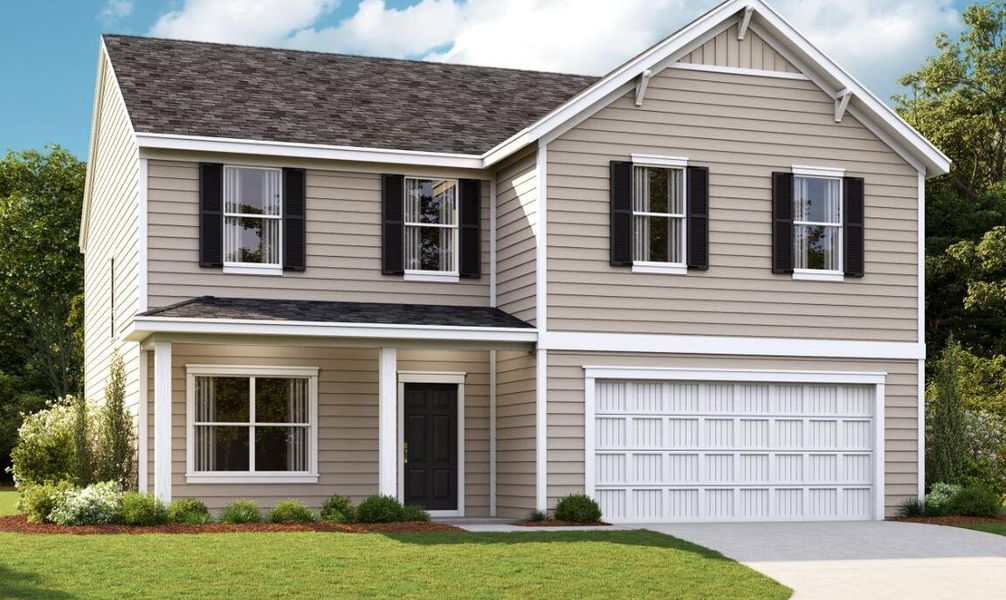 Front exterior of a new home in , Summerville, SC, highlighting curb appeal (Image 20). Front exterior of a new home in , Summerville, SC, highlighting curb appeal (Image 20).