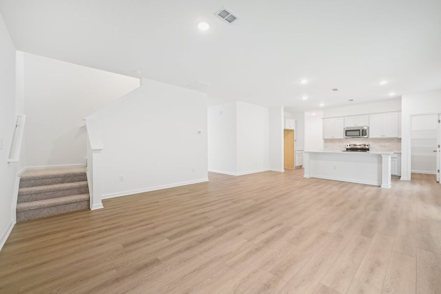 Representative unfurnished interior of a home built from the Brooke by Ashton Woods in Middleton Farms, Middlesex (Image 17).