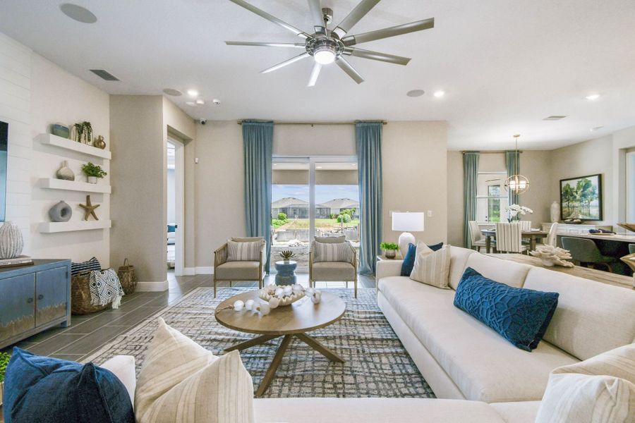 Furnished interior view inside a new home in River Preserve Estates, Parrish (Image 76).
