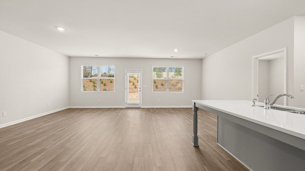 Representative unfurnished interior of a home built from the Aria by D.R. Horton in Champion's Run, Lithonia (Image 8).