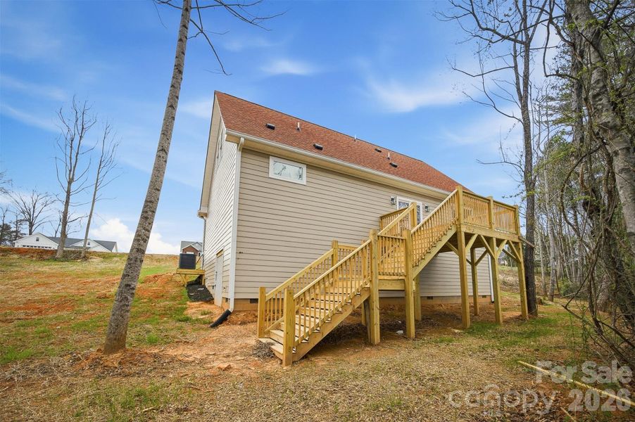 Exterior details and patio area of a home in , Hickory (Image 21). Exterior details and patio area of a home in , Hickory (Image 21).