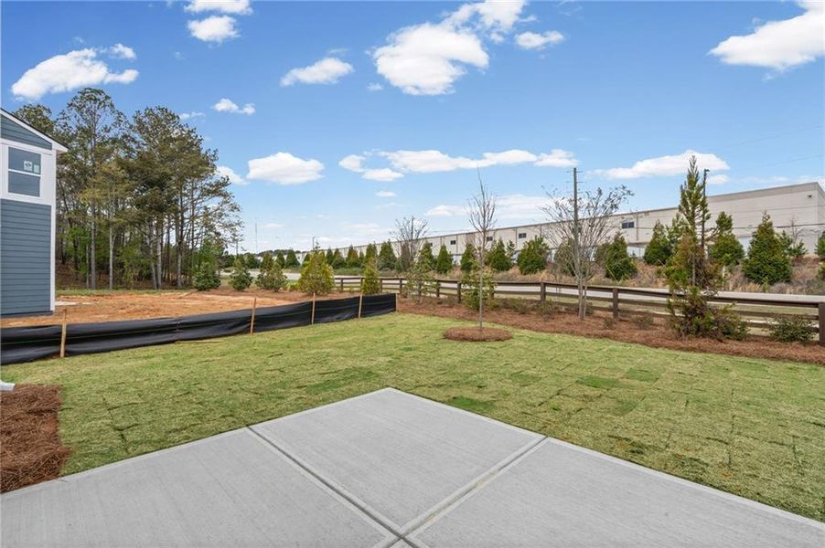 Exterior details and patio area of a home in Crossvine Estates, Braselton (Image 4).
