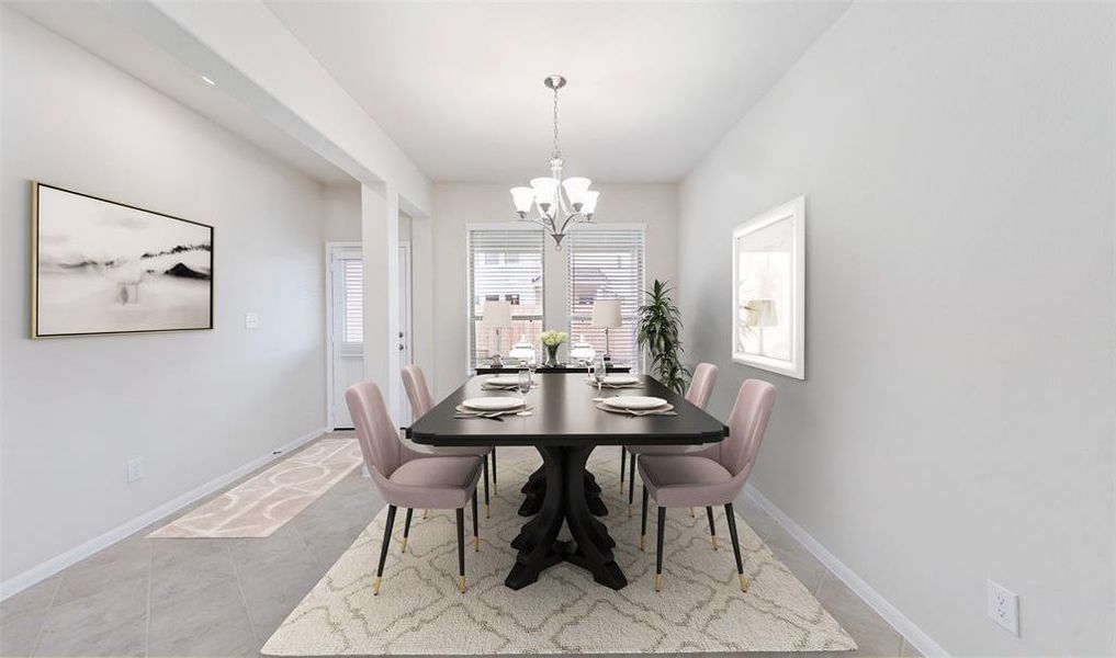 Elegant dining room (*Photo not of actual home and used for illustration purposes only.)