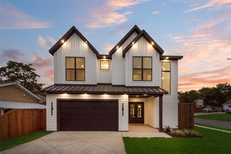 Front exterior of a new home in , Dallas, TX, highlighting curb appeal (Image 22).