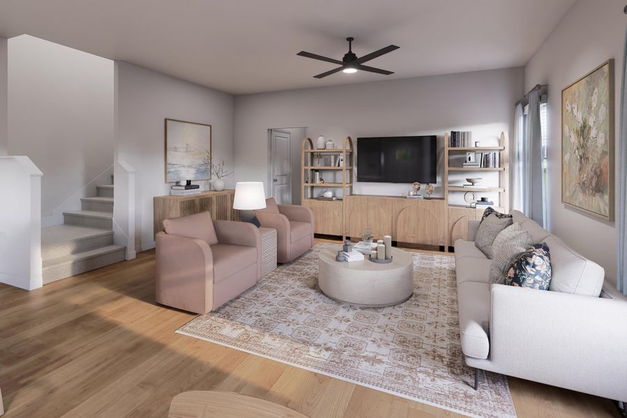 Furnished interior view inside a new home in The Crossing at St. James, Goose Creek (Image 9).