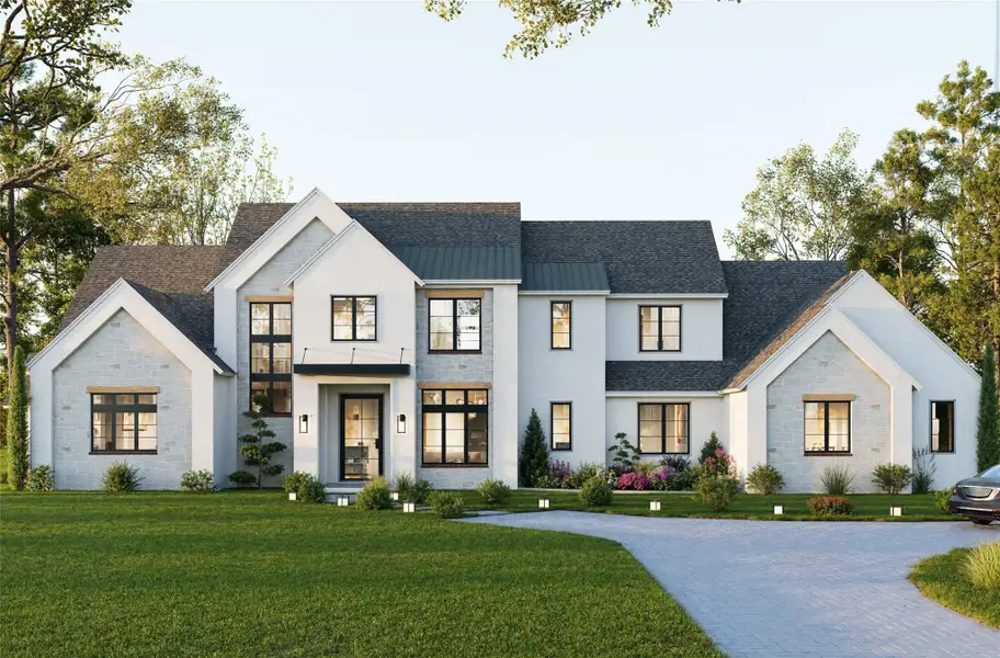Rendering of the home currently under construction at 6905 Hollyleaf Ct.