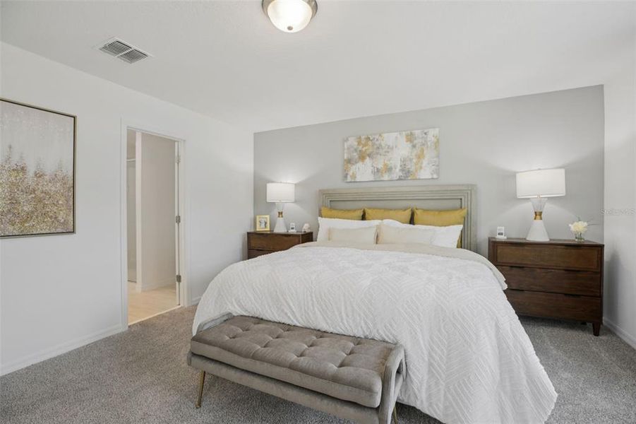 Furnished interior view inside a new home in Fox Pointe at Rivers Edge, Leesburg (Image 39).