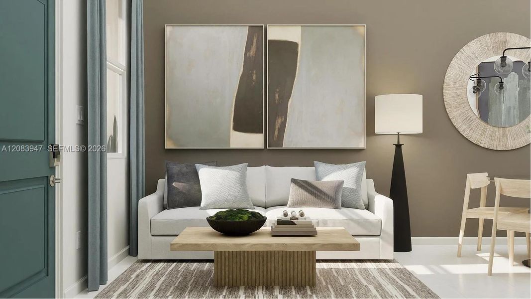 Furnished interior view inside a new home in Breezewood, Miami (Image 7).