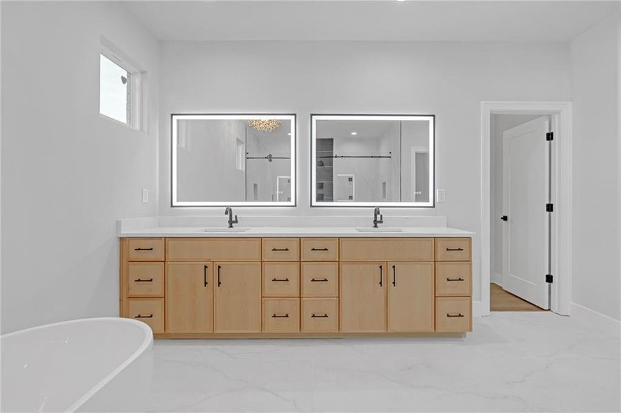 Furnished interior view inside a new home in , Oxford (Image 6).
