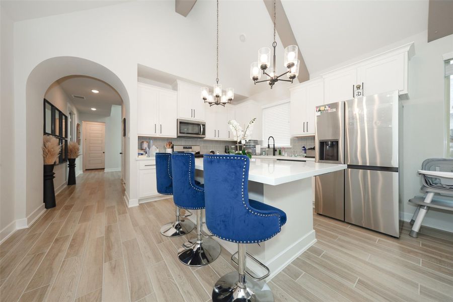 Furnished interior view inside a new home in Elyson, Katy (Image 10).