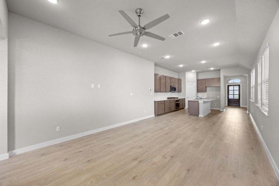 Dining in the Cedar home plan by Trophy Signature Homes – REPRESENTATIVE PHOTO