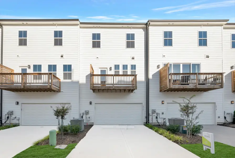 Representative exterior details of a home built from the Nola by Tri Pointe Homes in Twinleaf Townes, Chapel Hill (Image 3).