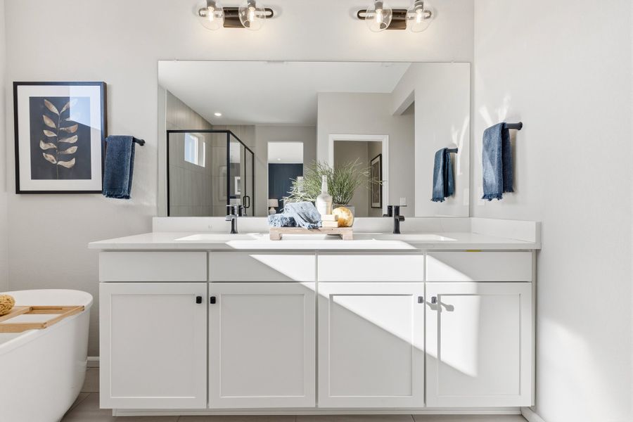 Representative furnished interior of a home built from the 5007 by Risewell Homes in The Estates Collection at Murphy Creek, Aurora (Image 11). Representative furnished interior of a home built from the 5007 by Risewell Homes in The Estates Collection at Murphy Creek, Aurora (Image 11).