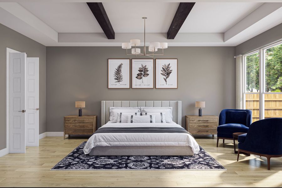 Furnished interior view inside a new home in Harvest Green, Richmond (Image 9).