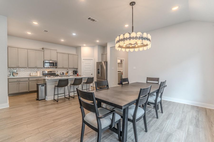 Furnished interior view inside a new home in Grand Central Park, Conroe (Image 12).