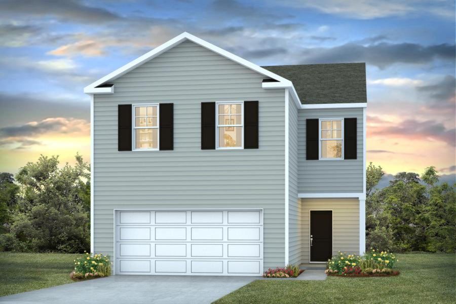 Representative exterior photo of a completed home built from the AISLE by D.R. Horton in Hunter's Branch, Hopkins, SC (Image 5). Representative exterior photo of a completed home built from the AISLE by D.R. Horton in Hunter's Branch, Hopkins, SC (Image 5).