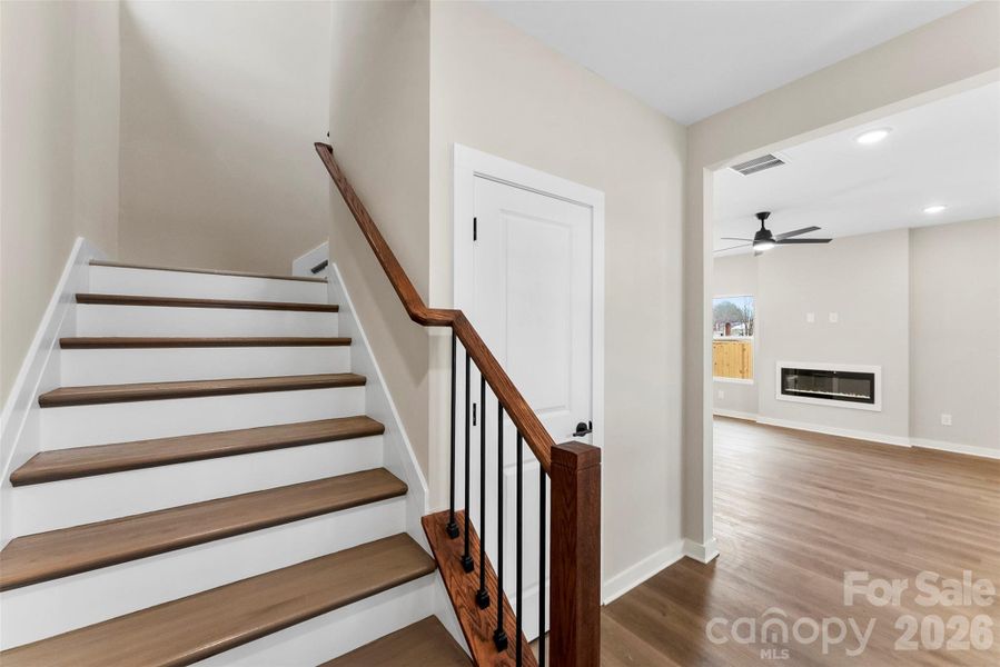 Stairs to Upper Level - Model Home Stairs to Upper Level - Model Home