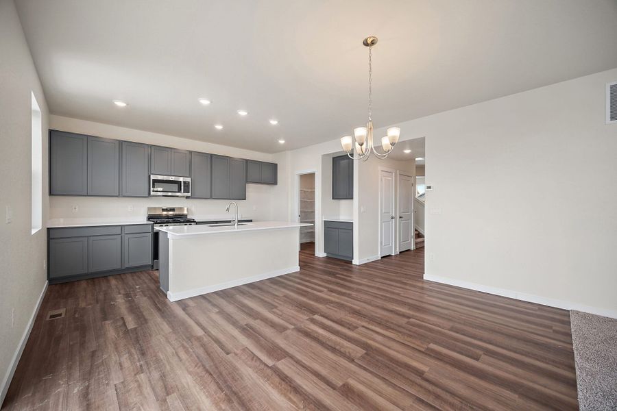 Furnished interior view inside a new home in Aspen Ranch, Fountain (Image 11).