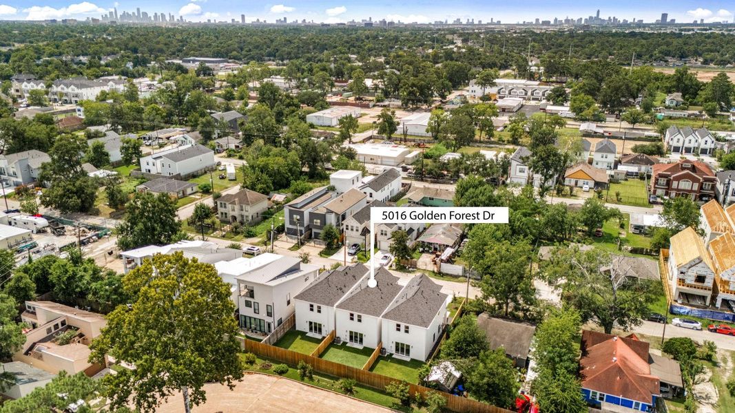 This awesome aerial shot shows 5016 Golden Forest Drive This awesome aerial shot shows 5016 Golden Forest Drive