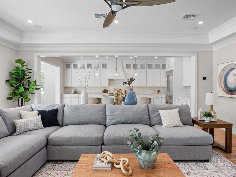Furnished interior view inside a new home in , Oakland (Image 11).