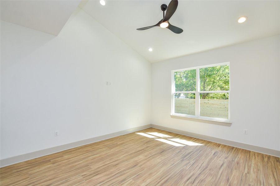 Great room. Lots of natural light. Love the high ceilings!